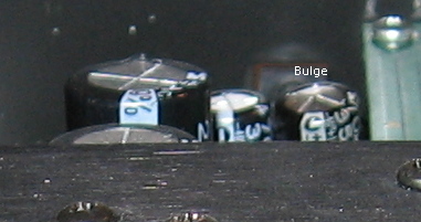 bulging capacitor